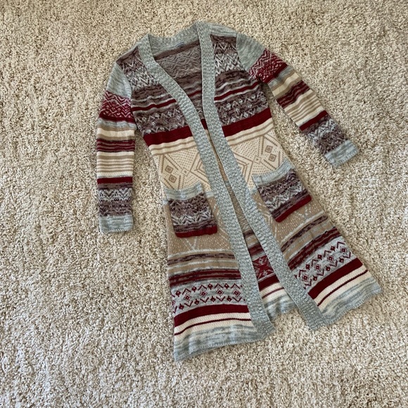 🆕 Charlotte Russe tribal open front sweater - Picture 2 of 8